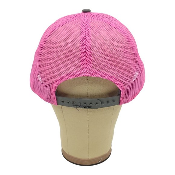 United Rentals Gray Pink Mesh Snapback Cap Trucker Baseball Hat Richardson NEW - Picture 4 of 12